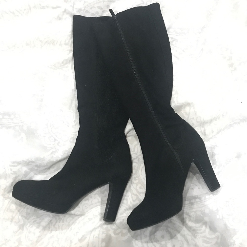 Impo Stretch Black Suede Boots